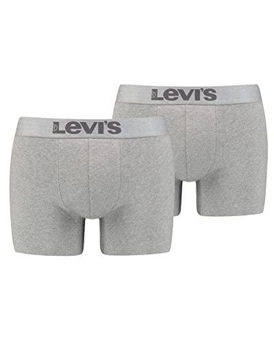 Levi's Wasitband Organic Cotton Boxer Lettre Briefs - Gris