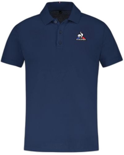Le Coq Sportif ESS Poloshirt Ss Nr. 2 M Dress Blues T-Shirt - Blau