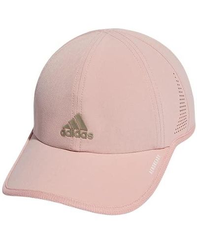 adidas Womens Superlite Relaxed Fit Performance Hat Baseball Caps - Pink