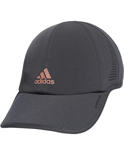 adidas Womens Superlite Fit Performance Hat Relaxed Headwear - Gray