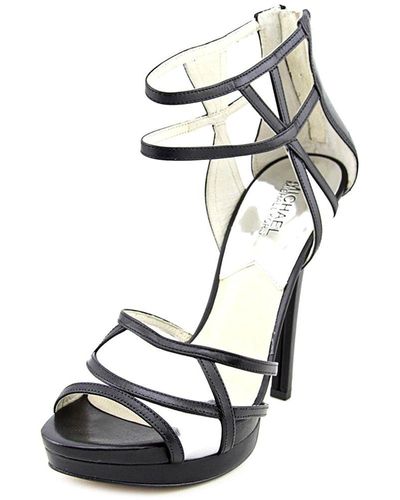 Michael Kors Jaida Back Zip Cut Out Platform/heel Dress Shoe - Black