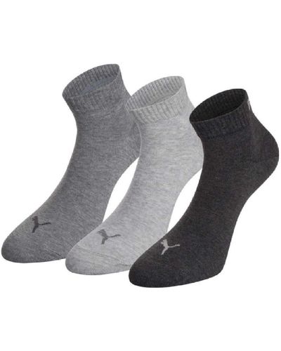 PUMA Socken Quarter 3P - Grau