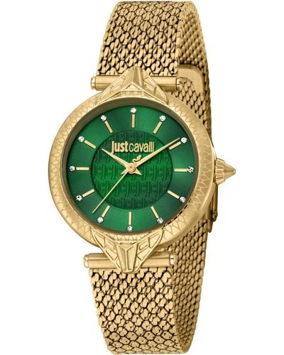 Esprit Analog Quarz Uhr mit Edelstahl Armband JC1L237M0065 - Grün