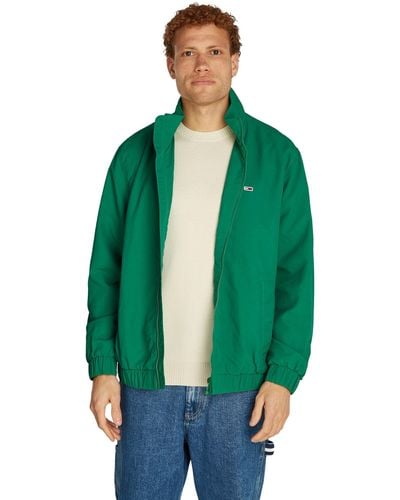 Tommy Hilfiger Tjm Essential Jacket Ext Dm0dm17982 Windbreaker - Green
