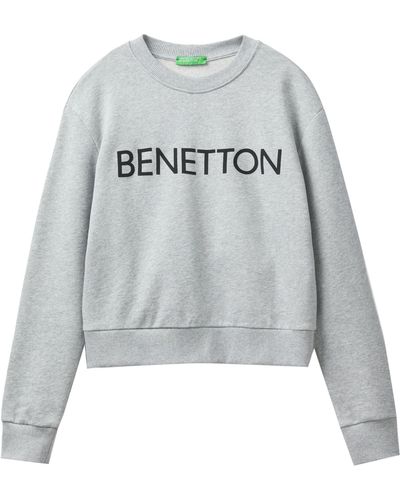 Benetton Masche G/C M/L 3J68D104C Sweatshirt - Grau
