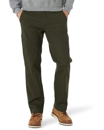 Lee Jeans Extreme Motion Canvas Cargo Pant Frontier Olive 36w X 34l - Green