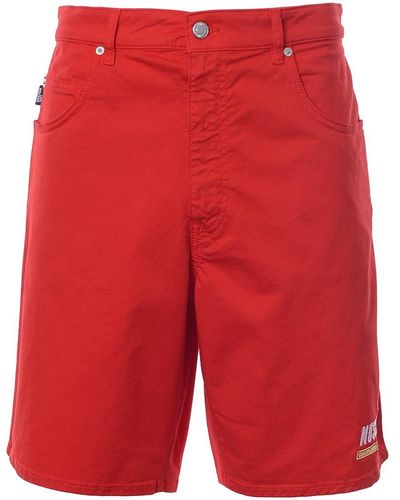 Love Moschino S Knee Length Shorts In Red