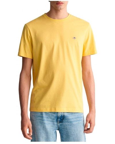 GANT Reg Shield Ss T-shirt Reg Shield Ss T-shirt - Yellow