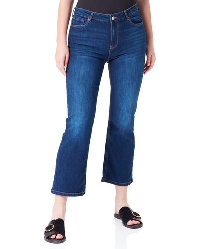 Springfield Jeans Kick Flare Lavado Sostenible Pantalones Vaqueros - Azul