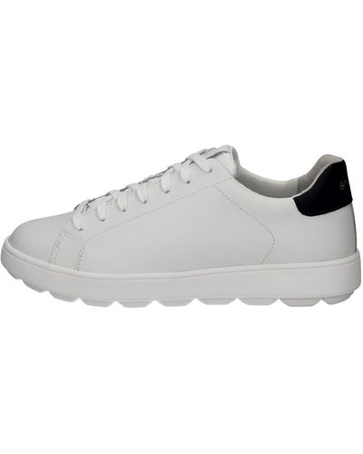 Geox Spherica Ecub 1 Sneakers Van Leer - Wit