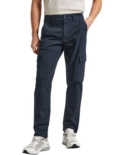 Pepe Jeans Slim Cargo Trouser - Blue