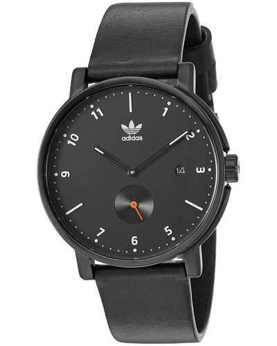 adidas Watches District_lx2. Premium Horween Leather Strap - Black