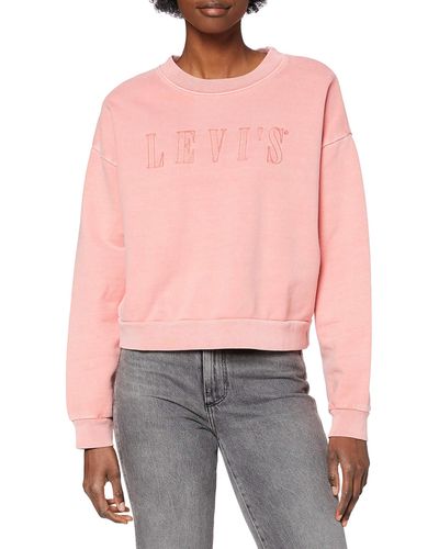 Levi's Graphic Diana Crewneck Sweatshirt White - Mehrfarbig