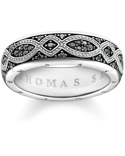 Thomas Sabo Band Ring Love Knot 925 Sterling Silver - Metallic