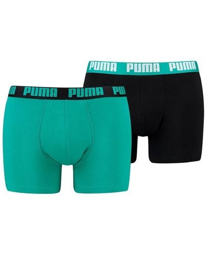 PUMA Basic Boxers 2 Pack Boxeur - Vert