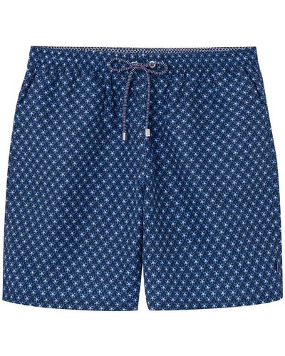 Hackett Floral Geo Shorts - Blau