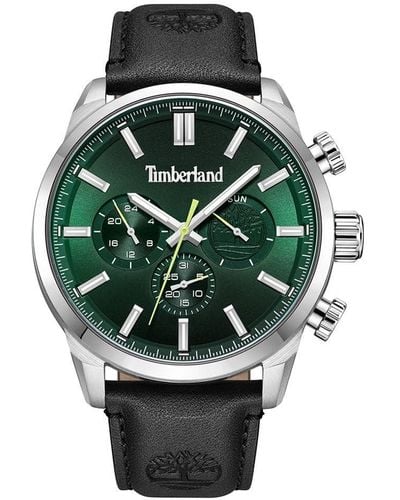 Timberland Analog Quarz Uhr mit Leder Armband TDWGF0028703 - Grün