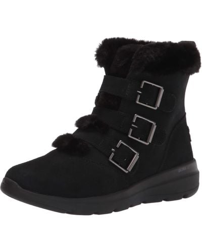 Skechers Glacial Ultra-buckle Up Winter Boots - Black