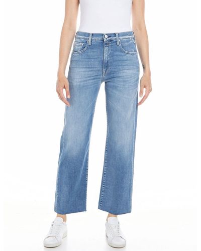 Replay Jeans Donna Reyne Straight Fit Super Elasticizzati - Multicolore