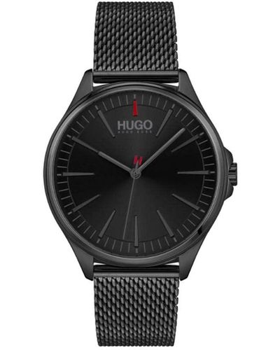 HUGO Quartz Watch With Stainless Steel Strap - Black