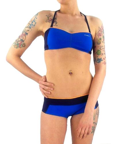 O'neill Sportswear Bikini in neoprene a fascia blu arancione 308432 Blu 44