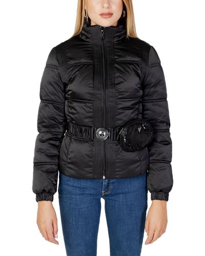 Guess Giacca donna Eco Lucia Belt Bag puffer jacket black E24GU70 W3BL19WEX12 JBLK XS - Nero