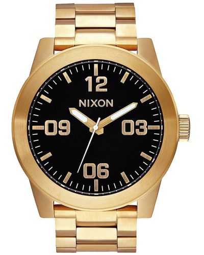 Nixon Analog Quarz Uhr mit Edelstahl Armband A346-510-00 - Mettallic