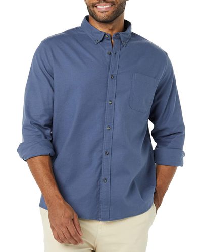 Goodthreads Slim-fit Long-sleeved Stretch Oxford Shirt With Pocket - Blue