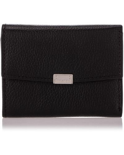 Timberland Leather RFID Small Indexer Snap Wallet Billfold - Negro