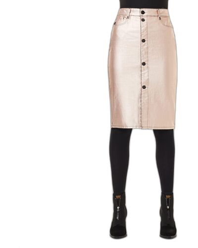 G-Star RAW Noxer Pencil Button Slim Skirt - Naturel