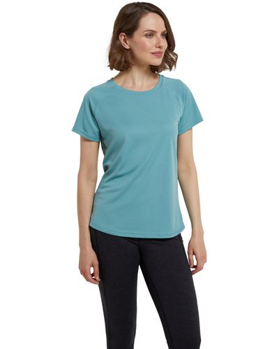 Mountain Warehouse T-Shirt - IsoCool -T-Shirt mit UV-Schutz LSF - Blau
