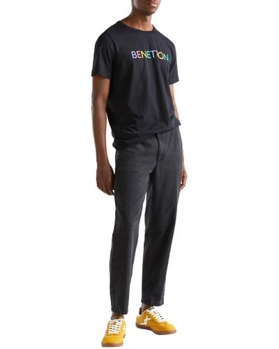 Benetton 3i1xu100a T-shirt - Black