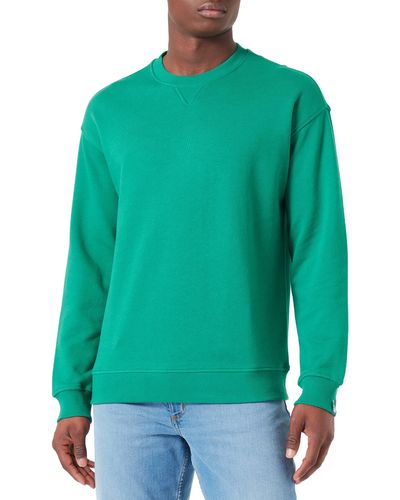 Benetton Trikot G/C M/L 3j68u1009 Sweatshirt ohne Kapuze - Grün