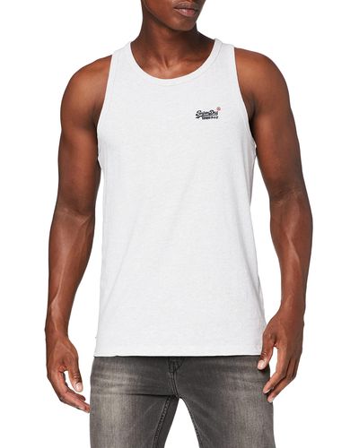 Superdry M6010381a Chaleco clásico OL - Blanco