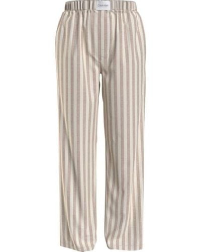 Calvin Klein Pantalon De Pyjama Long - Neutre