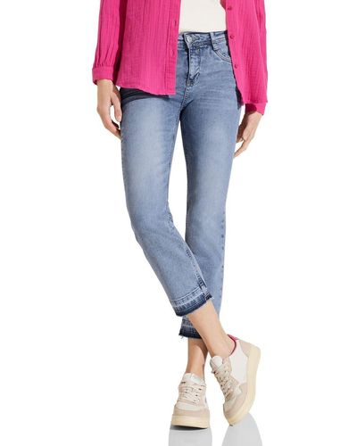 Street One A377609 Straight Leg Jeans - Pink