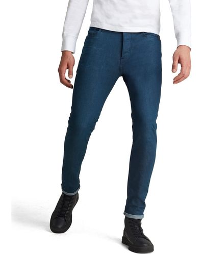 G-Star RAW Scutar 3d Slim Jeans Voor - Blauw