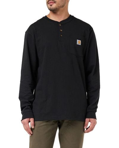 Carhartt Shortsleeve Workwear Henley T-shirt K84, Black, X-large