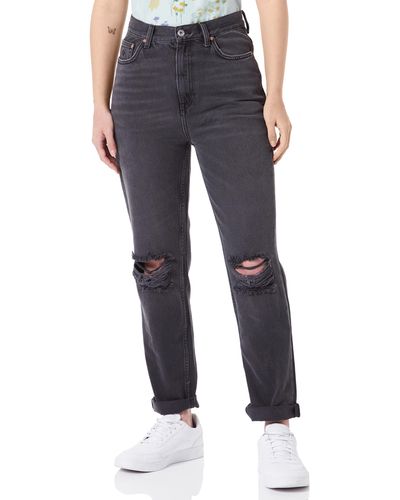GANT D1. Straight HW Cropped Jeans Freizeithose - Blau