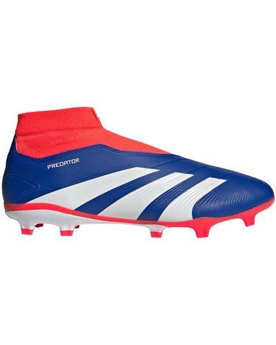 adidas Predator League Laceless Football Boots Firm Ground Shoes - Blue