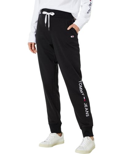Tommy Hilfiger Jogger Pantalon de Jogging avec Logo - Noir
