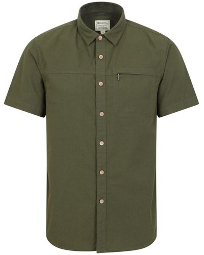 Mountain Warehouse Shirt à ches Courtes Coconut pour - 100% - Vert