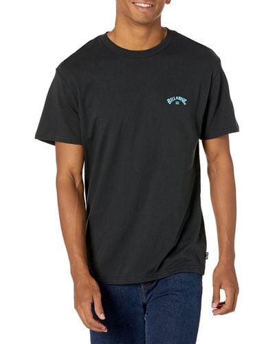 Billabong Classic Short Sleeve Premium Logo Graphic Tee T-shirt - Black