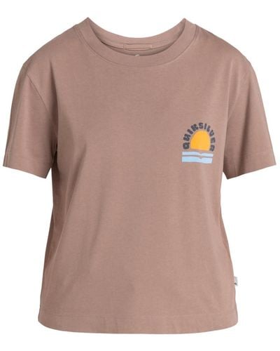 Quiksilver Cropped T-Shirt for - Kürzeres T-Shirt - Frauen - XS - Pink