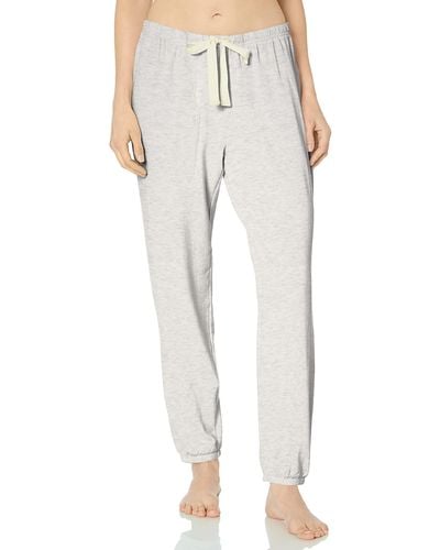 Amazon Essentials Pantalón de Pijama Tipo Jogger de Tejido de Rizo Ligero para Estar en Casa - Gris