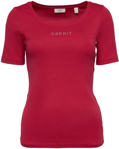 Esprit 073ee1k332 T-shirt - Red