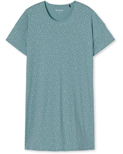 Schiesser Sleepshirt 1/2 Arm - Blau