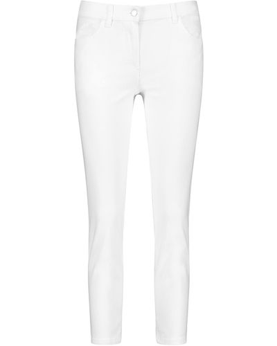 Gerry Weber 7/8 Jeans Regular Fit Hose Jeans lang unifarben 7/8 Länge weiß/weiß 44