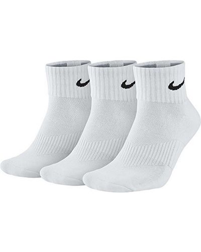 Nike Cushion Quarter Pack de 3 paires de chaussettes trois-quarts pour homme - Noir