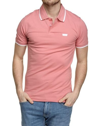 Levi's Slim Housemark Polo Shirt - Rose